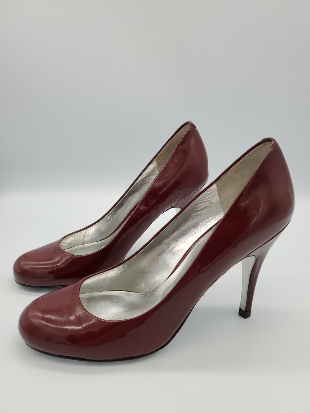 Jessica Simpson Oscar Red Round toe Patent Leather Heel Pump 6B 36 Barely Used